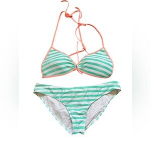Body Glove‎ bikini mint/white/corral 2-piece size XL